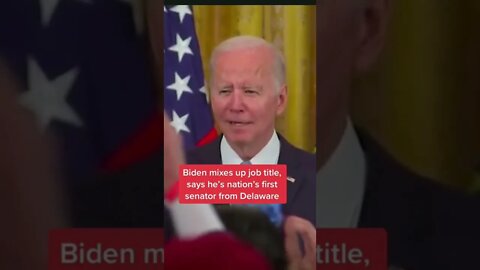 Biden confuses his job title