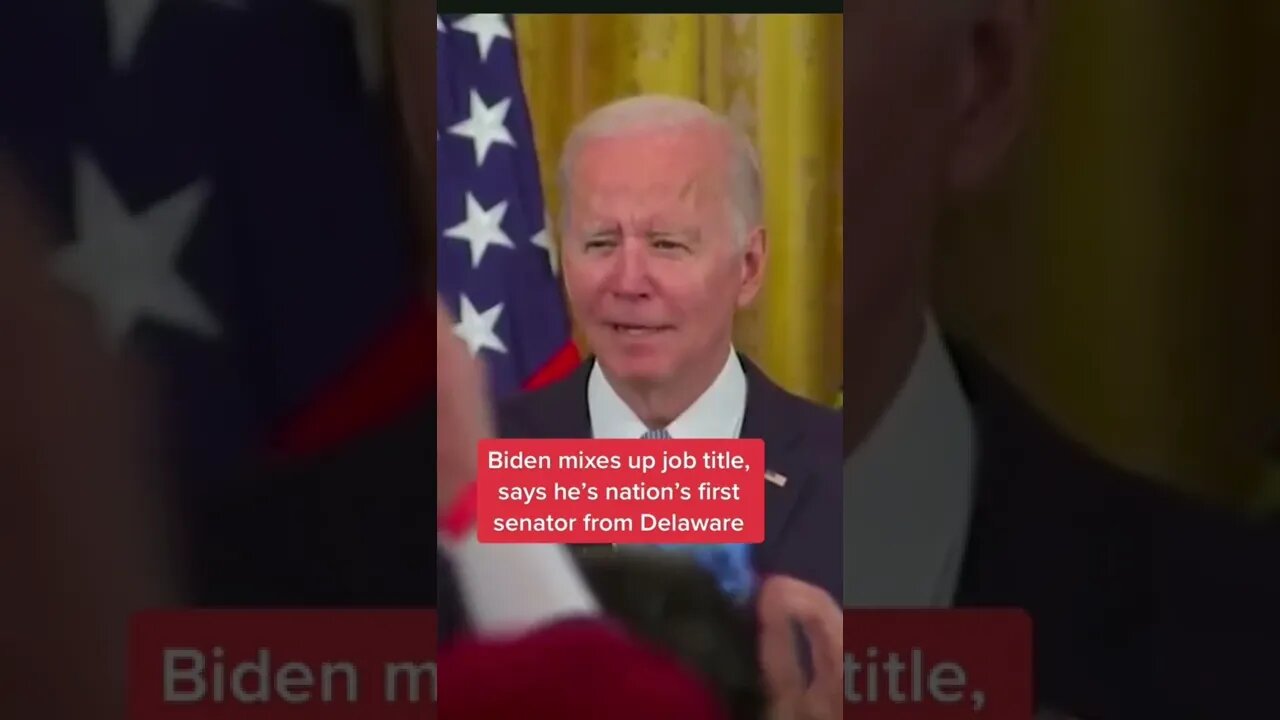 Biden confuses his job title