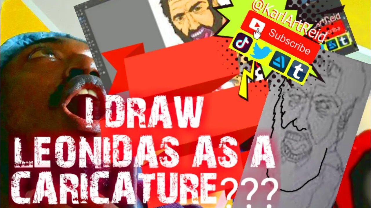 I DRAW SPARTAN LEONIDAS (300) AS A CHARICATURE - CREATION OMNIBUS