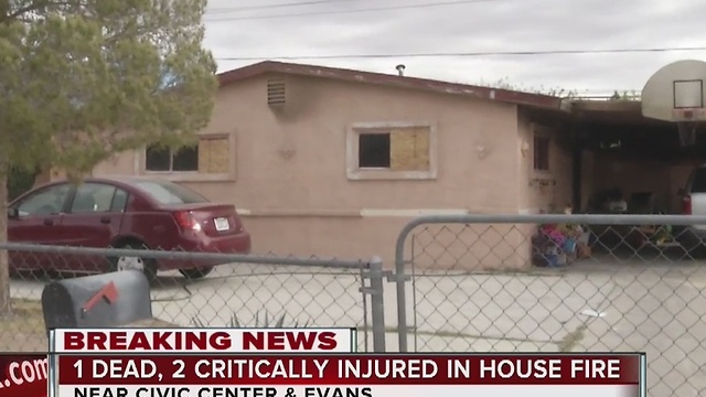 UPDATE: 1 dead, 2 people critical after North Las Vegas house fire