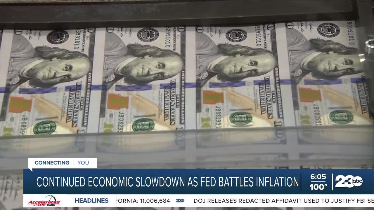 Continued economic slowdown as Fed battles inflation