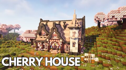 Minecraft: How to build a Cherry House | Tutorial