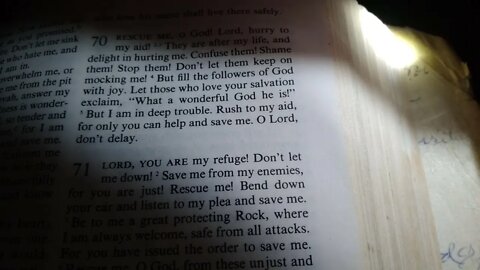 Psalm 70 The Living Bible Paraphrased