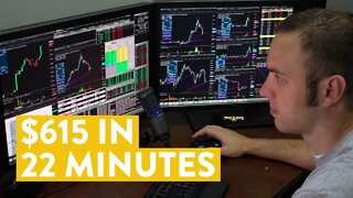 [LIVE] Day Trading | Making $615 in 22 Minutes