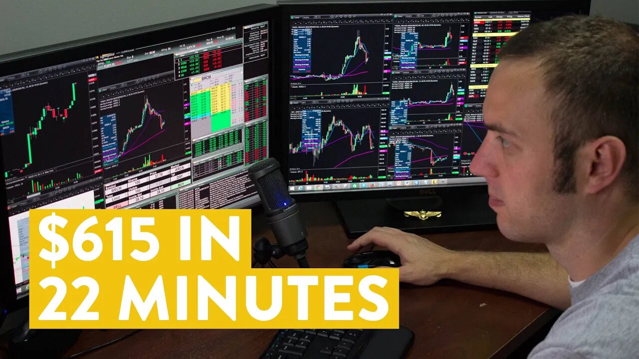 [LIVE] Day Trading | Making $615 in 22 Minutes