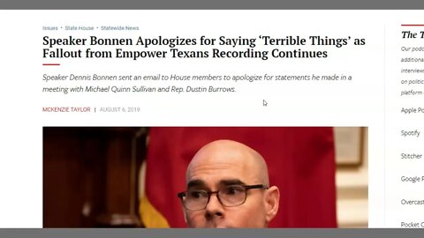 Texas Speaker Of The House Gets Recorded Doing Back Room Deals - Is This Bad?