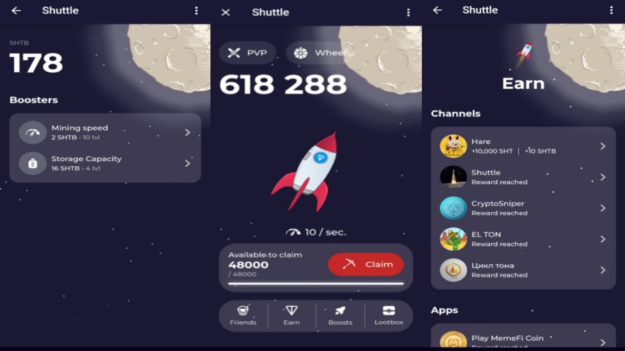Shuttle | New Crypto Mining Bot On Telegram | Ton Ecosystem Airdrop