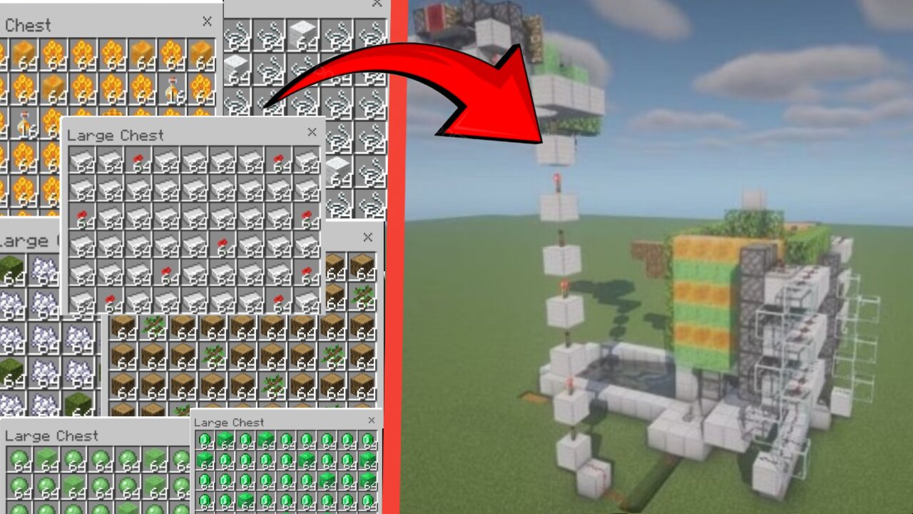 I make automatic 5 farm in Minecraft bedrock editing