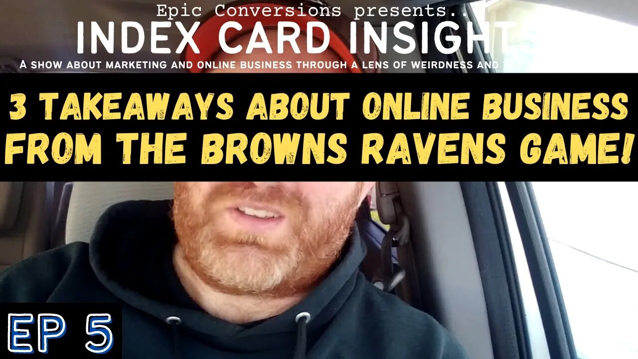 3 Takeaways about Online Business from the Browns Ravens Game