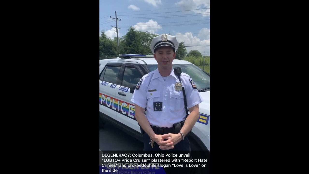 TSVN294 6.2022 Columbus Ohio Police Unveil LGBTQ+Pride Cruiser