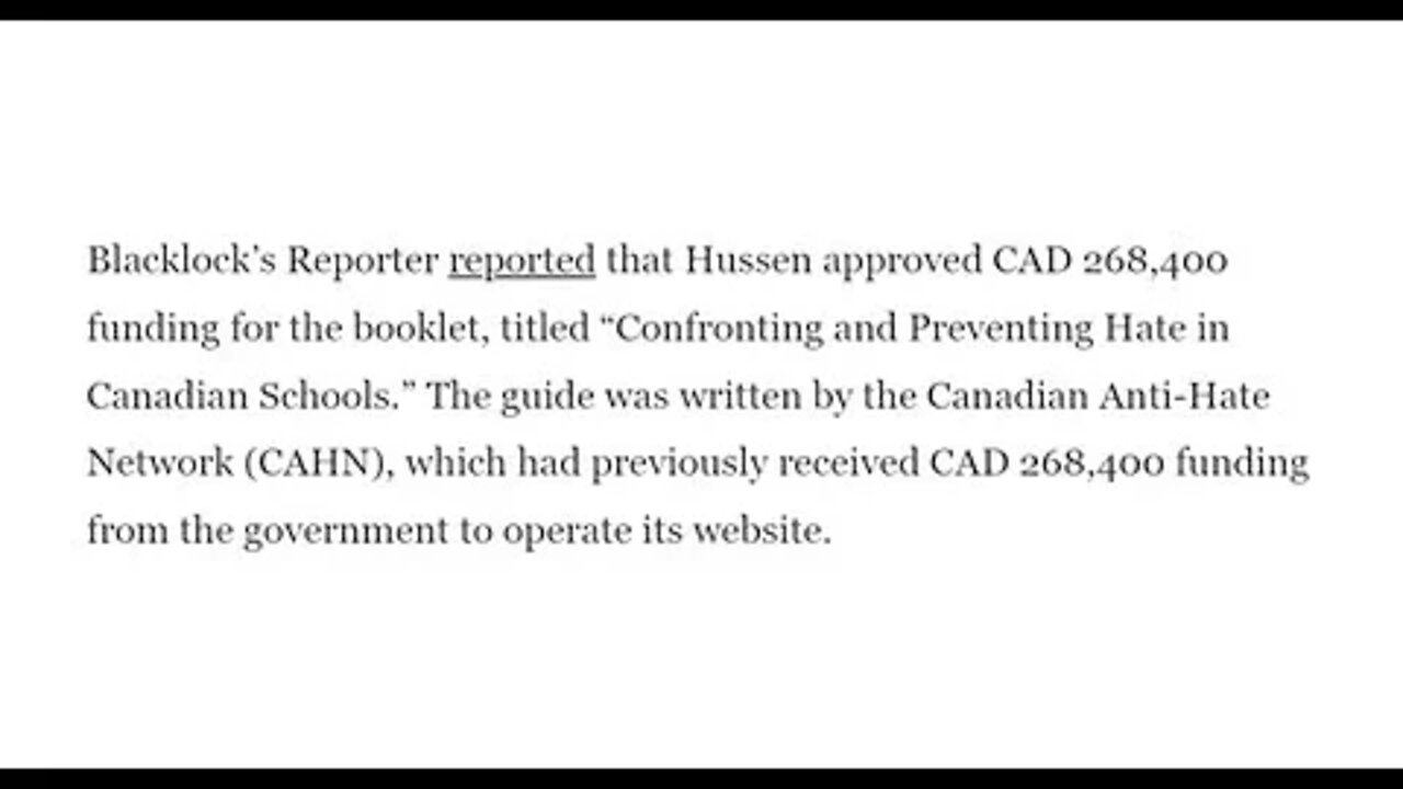 Canada's No Longer Free