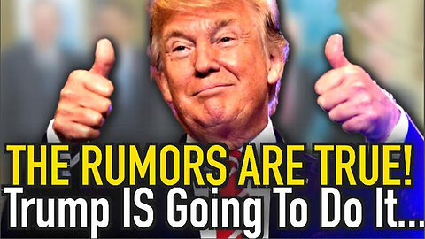 The Rumors Are TRUE - Trump Is Going To Do It - 6/12/24..