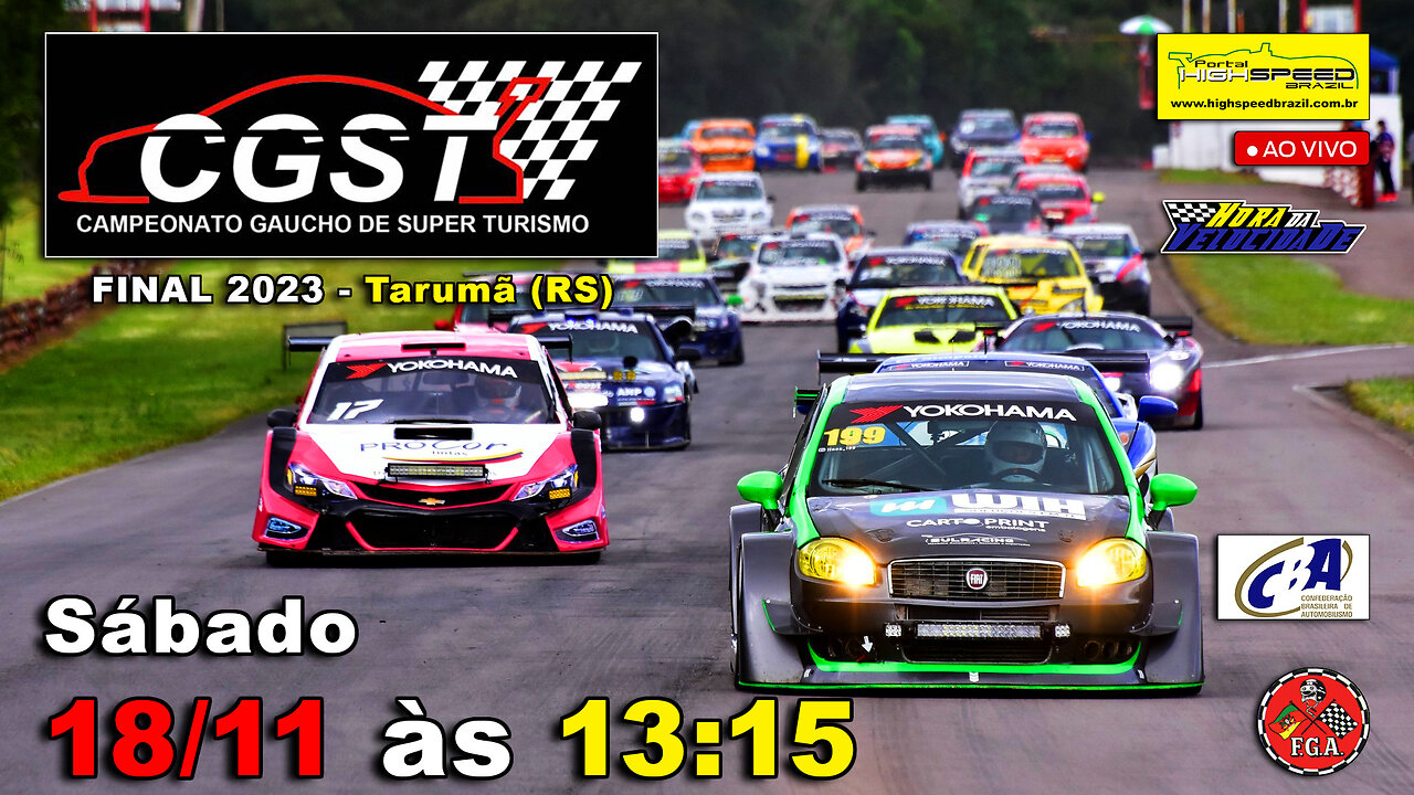 🔴 CAMPEONATO GAÚCHO DE SUPER TURISMO | FINAL 2023 - Tarumã (RS) | Ao Vivo