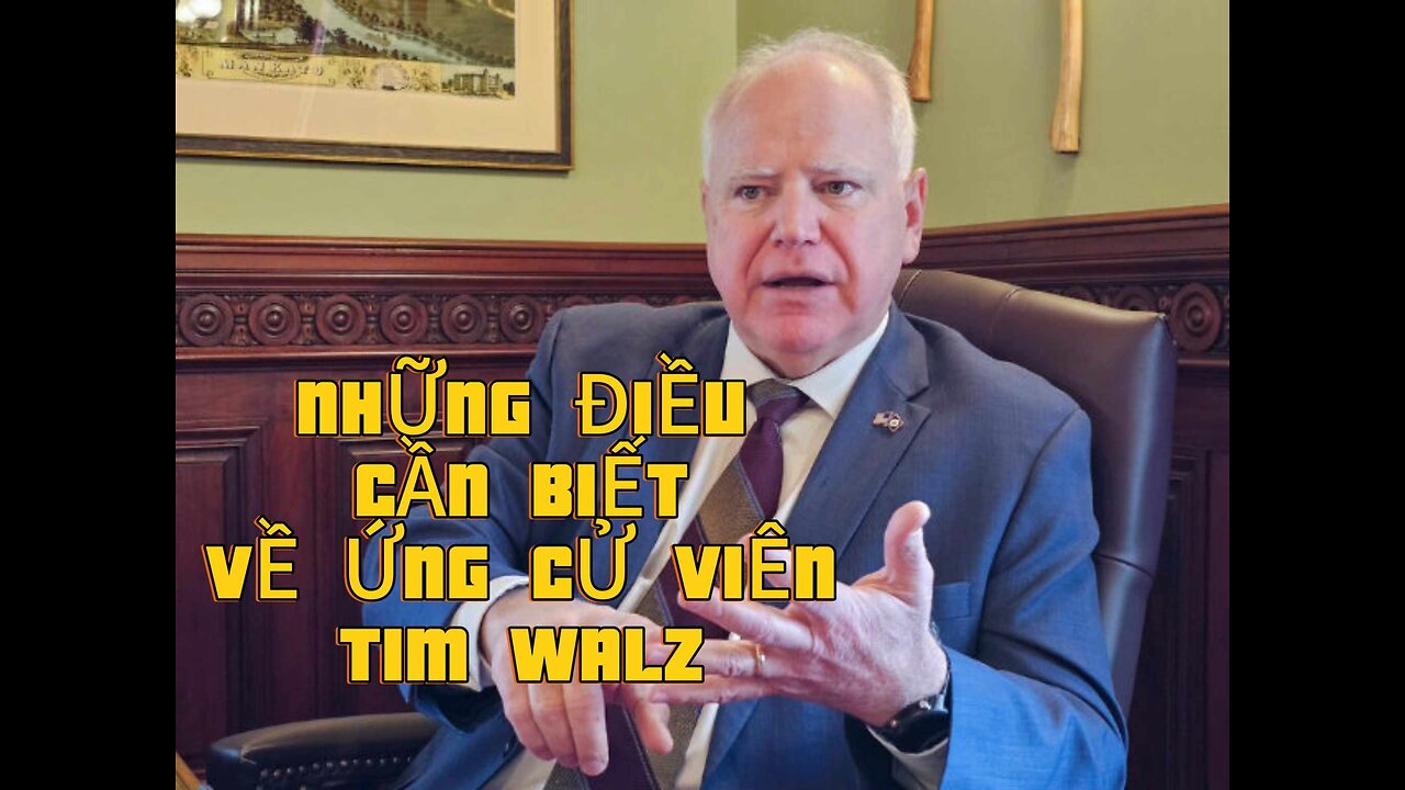 07/8/2024 NHỮNG ĐIỀU CẦN BIẾT VỀ ỨNG CỬ VIÊN PHÓ TIM WALZ