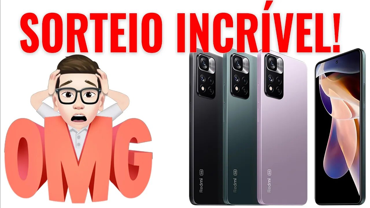 Sorteio 5 Celulares Xiaomi Redmi Note 11 ULTIMATE 😱😱