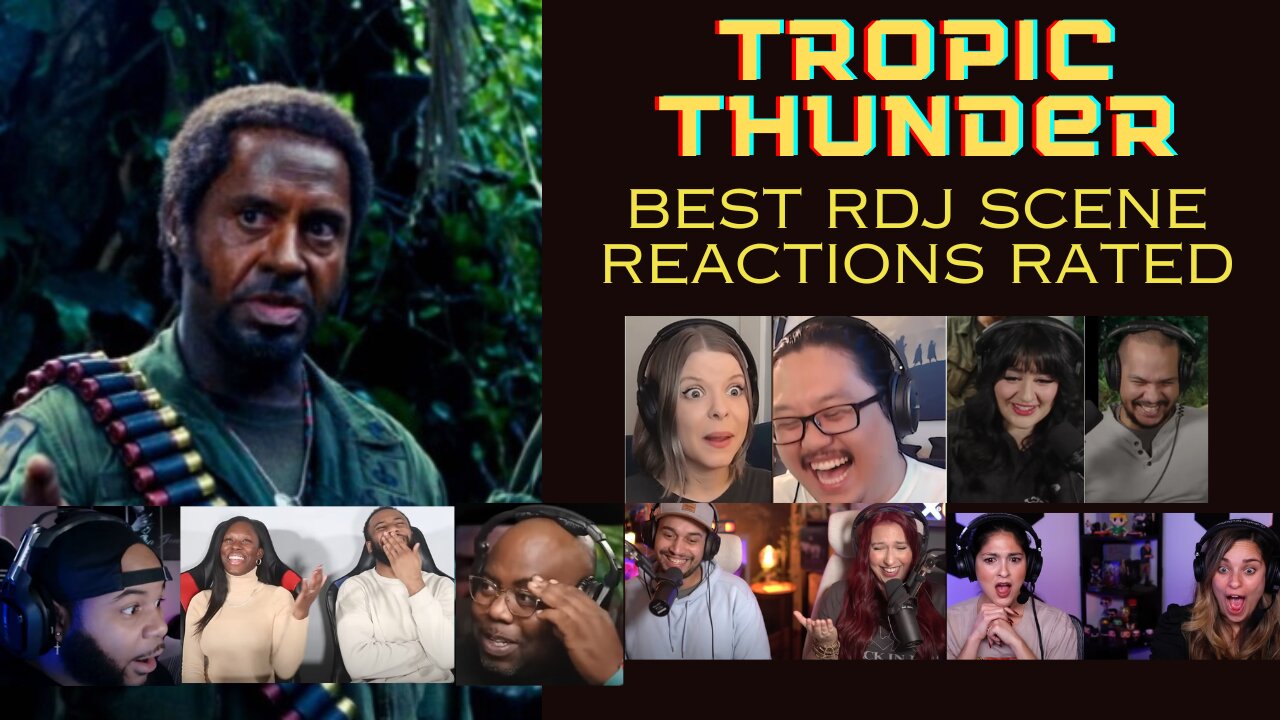 Tropic Thunder Movie Reaction Compilation - RDJ Funny Scenes