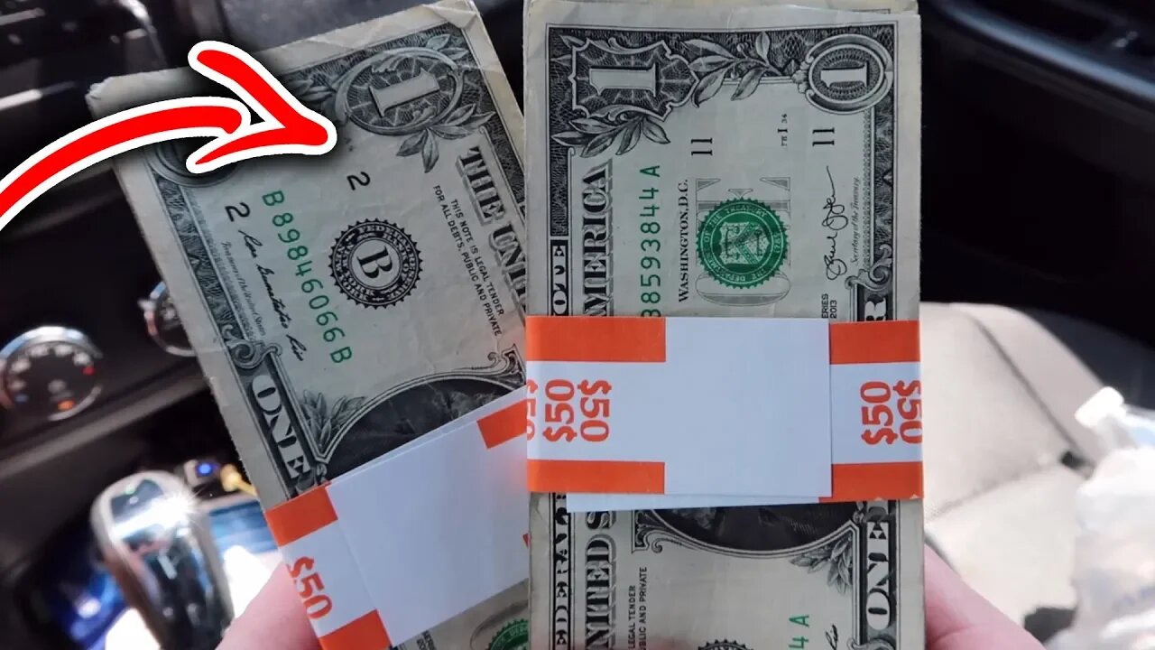 SEARCHING FOR RARE MONEY FROM THE BANK!! DOLLAR BILL HUNTING