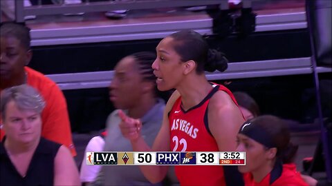 A'ja Wilson FRUSTRATED With Refs From Phoenix Mercury's PHYSICAL Play vs Las Vegas Aces! #WNBA