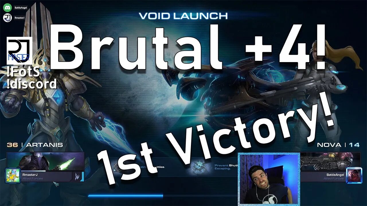 Frist EVER Victory on Brutal +4 CO-OP w/ BattleAngel (Artanis & Nova)