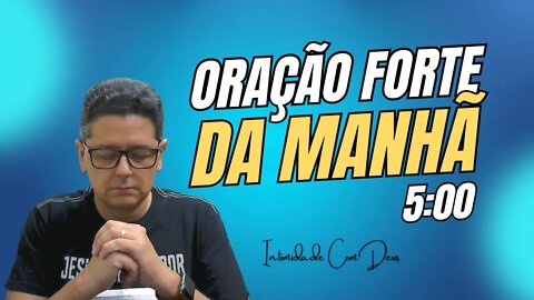 ORAÇÃO DA MANHÃ AO VIVO. UM MOMENTO COM DEUS 🙏🏼