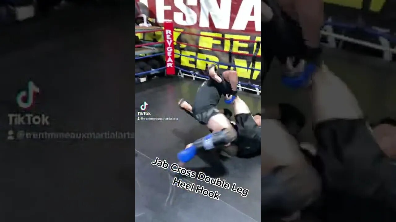 Jab Cross Double Leg to Heel Hook