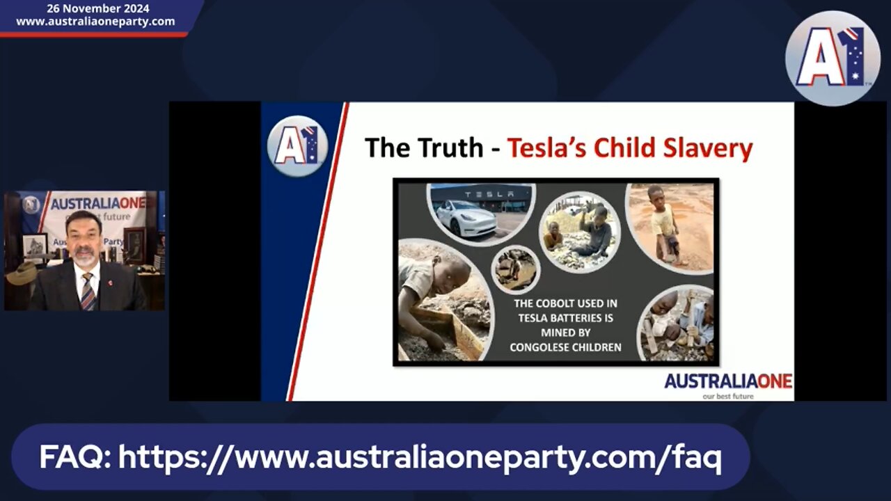 Ricardo Bosi : Tesla car battery child slave labour