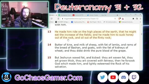 Deuteronomy 31 + 32 King James Version (KJV Bible 2022)