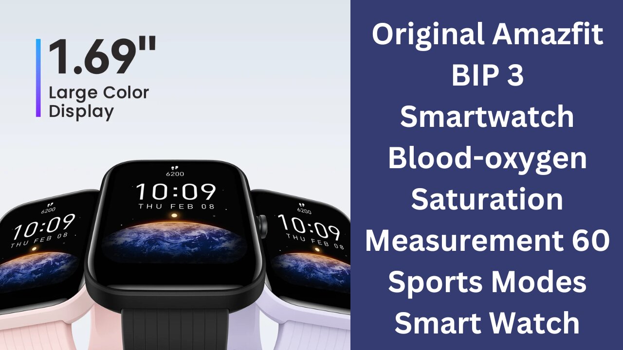 Original Amazfit BIP 3 Smartwatch