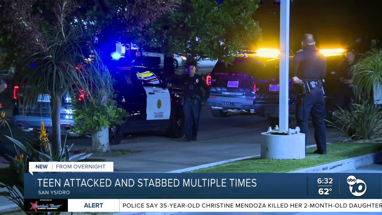 Teen attacked, stabbed multiple times in San Ysidro