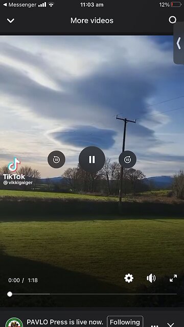 Strange clouds : UFO ?