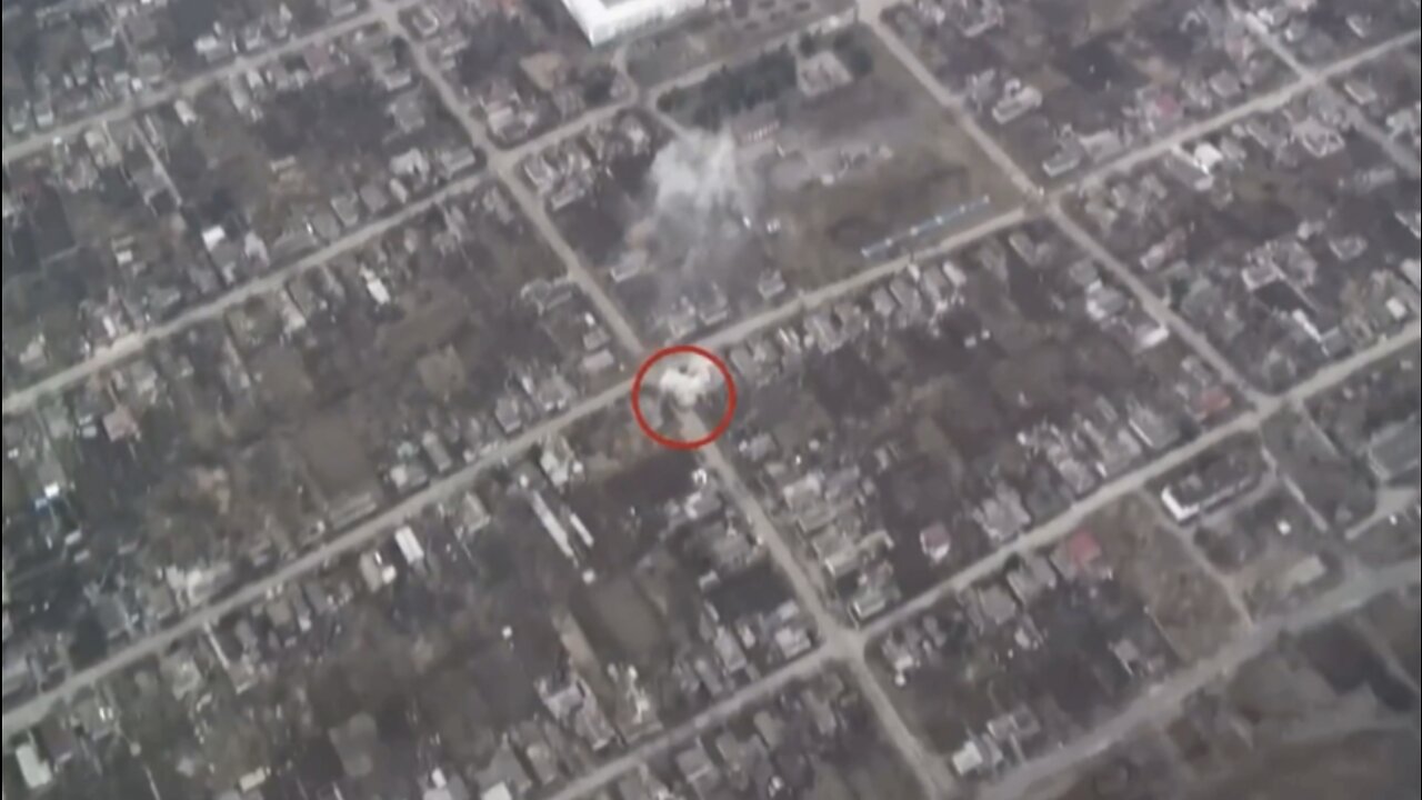 Apparent action in Mariupol, Ukraine