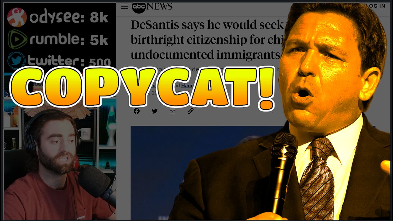 Imitation Is The Highest Form Of F*ggotry In The Case Of Ron DeSantis