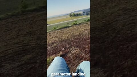 Landing a #paramotor