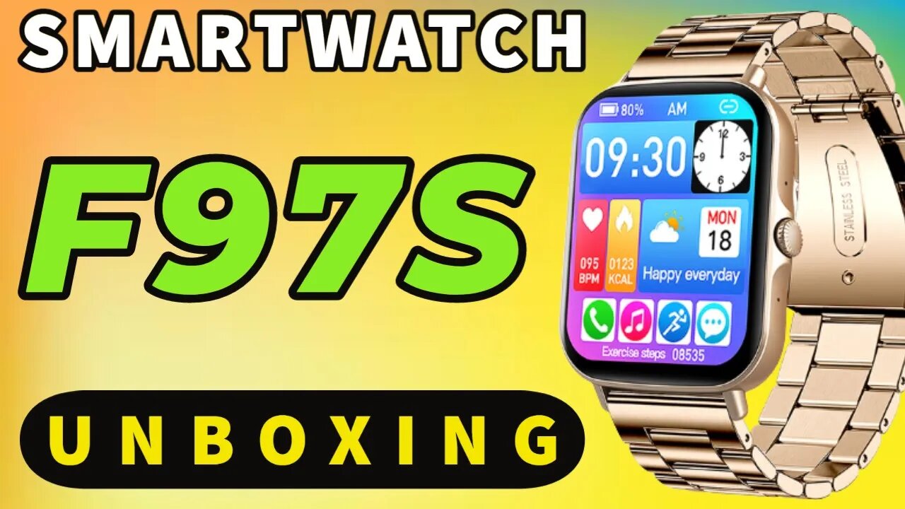 Smartwatch F97S unboxing