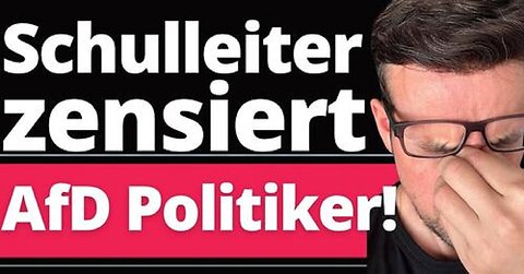 Skandal an Brandenburger Schule! CDU Politiker spielt AfD