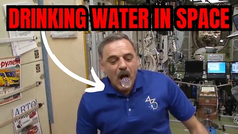 How astronauts drink water😳👀