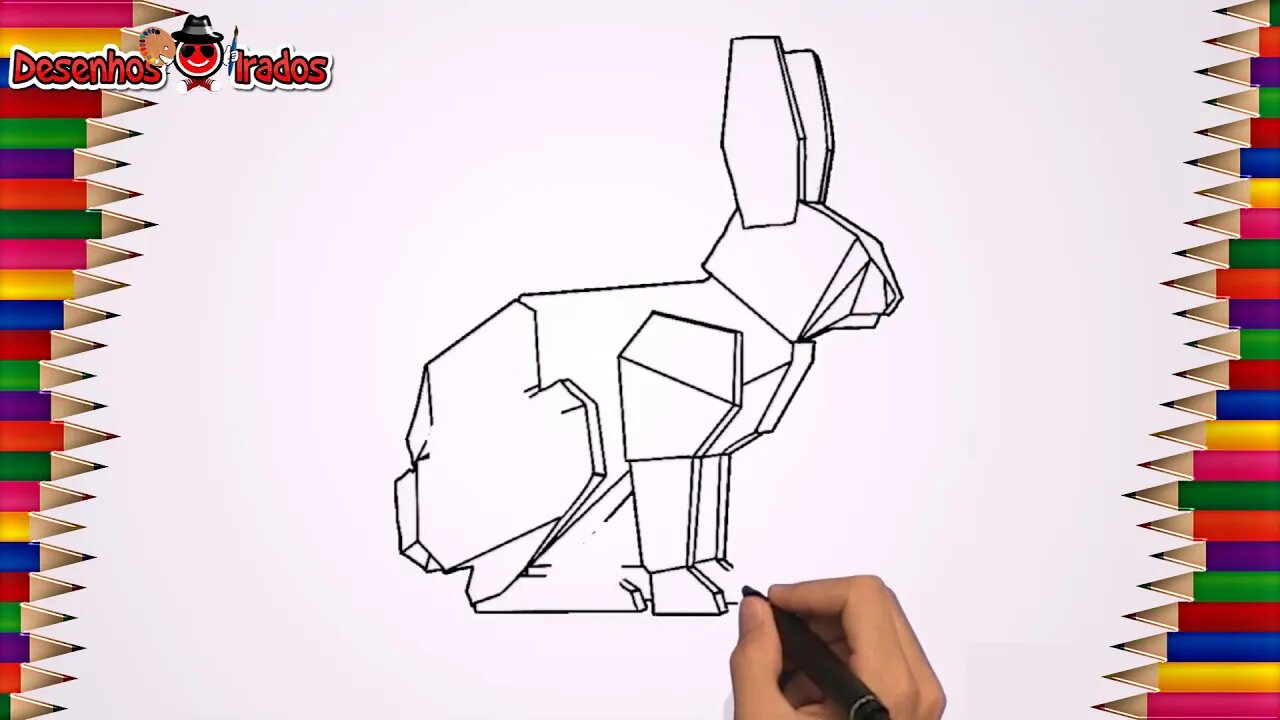 Como Desenhar Um Coelho de Papel | How to Draw a Paper Rabbit | Desenhos Irados Nº 24| 2021