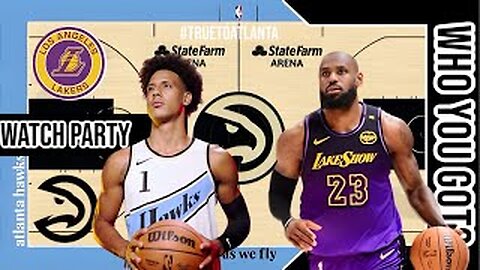 LA Lakers vs Atlanta Hawks | Play by Play | Reaction Watch Party Stream | NBA 2024 GAME 🏀🔥