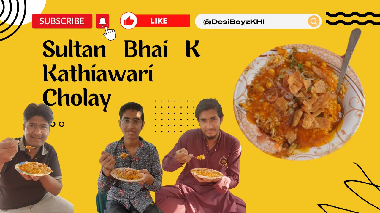 Sultan Bhai K Kathiawari Cholay | SHEESHA GALI K Kathiawari Cholay | @DesiBoyzKHI