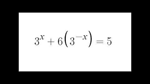 Grade 12 Advanced Functions - Solving Exponential Equation (ch 8.5)