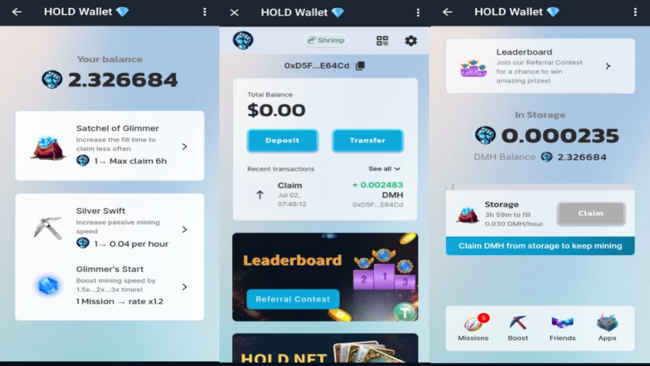 Hold Wallet - BSC Diamond Hand | Join $DMH Airdrop On Telegram