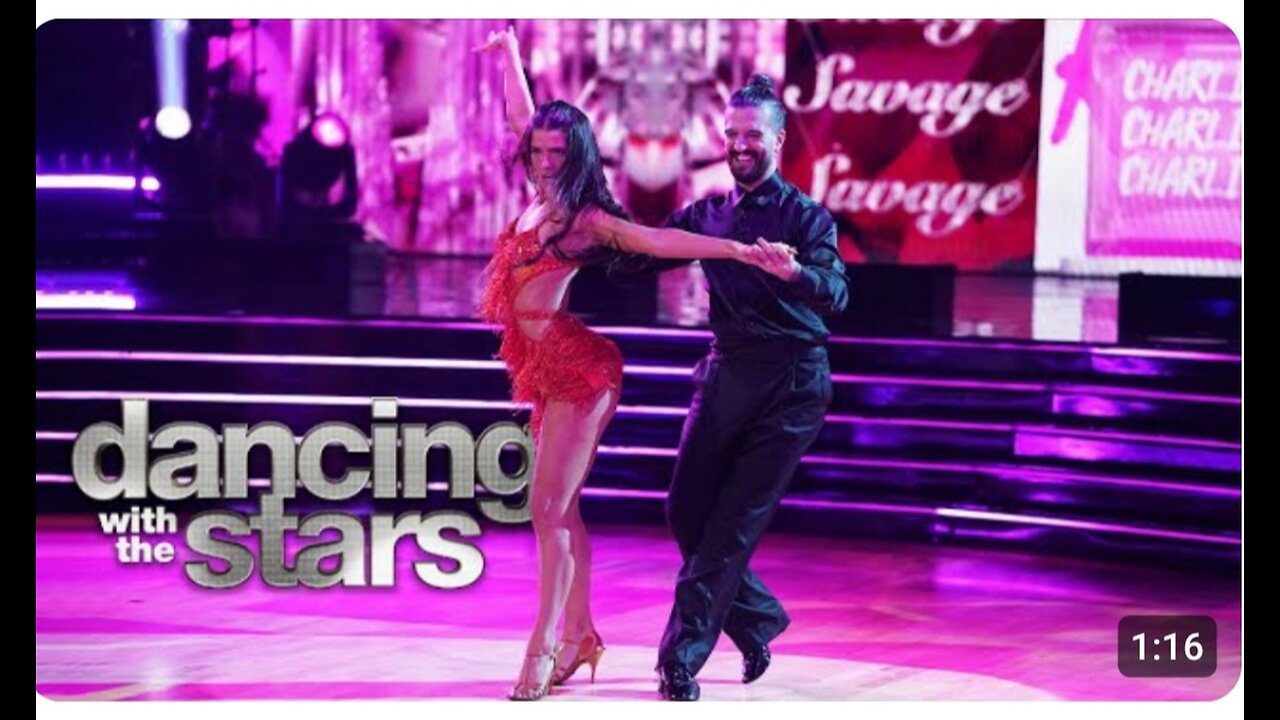 Charli D;Amelio and Mark Ballad cha cha danceing