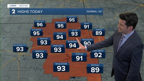 Showers on the way soon