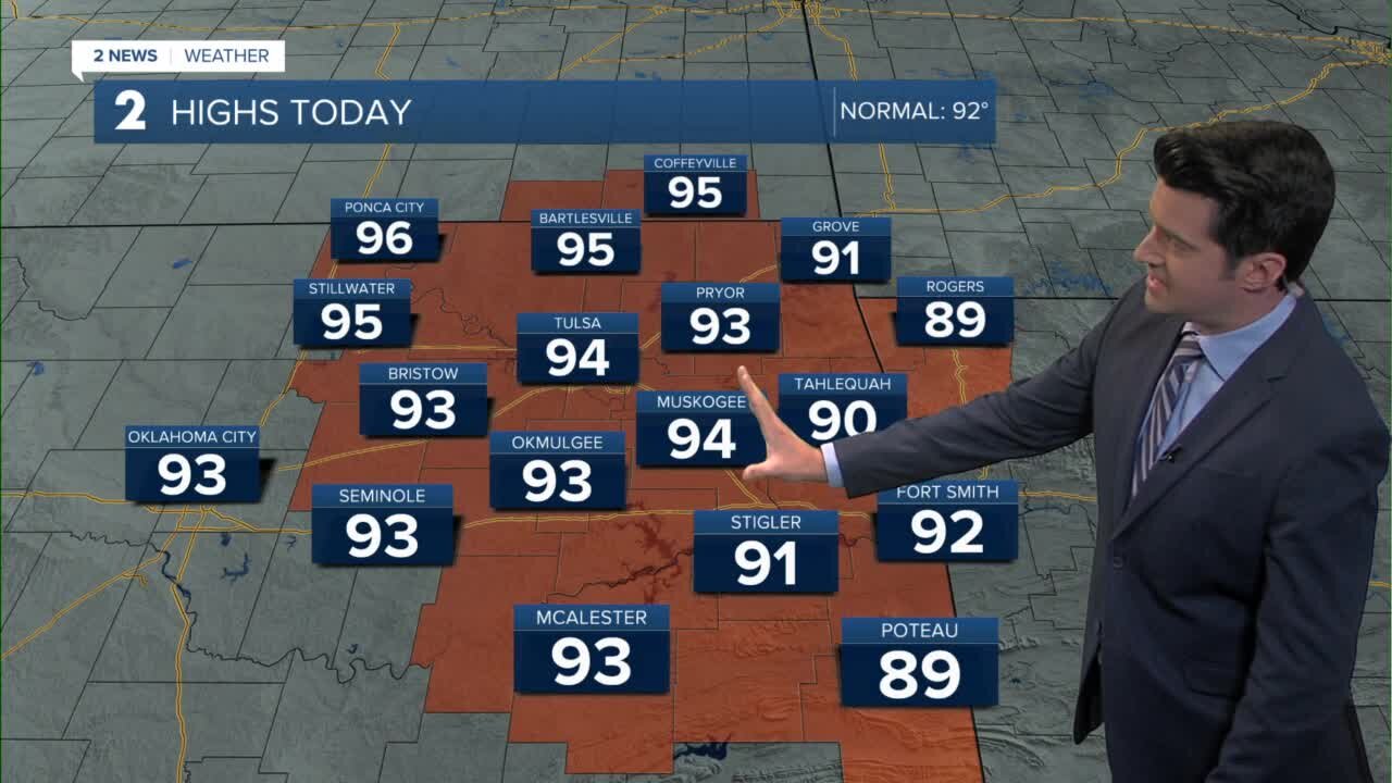 Showers on the way soon