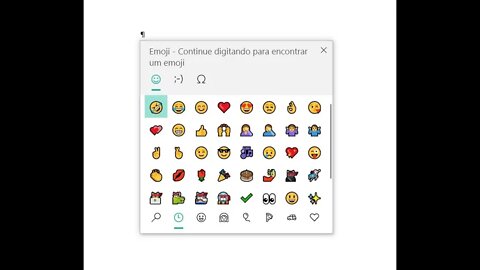 Teclado de EMOJIS NATIVO do WINDOWS 10