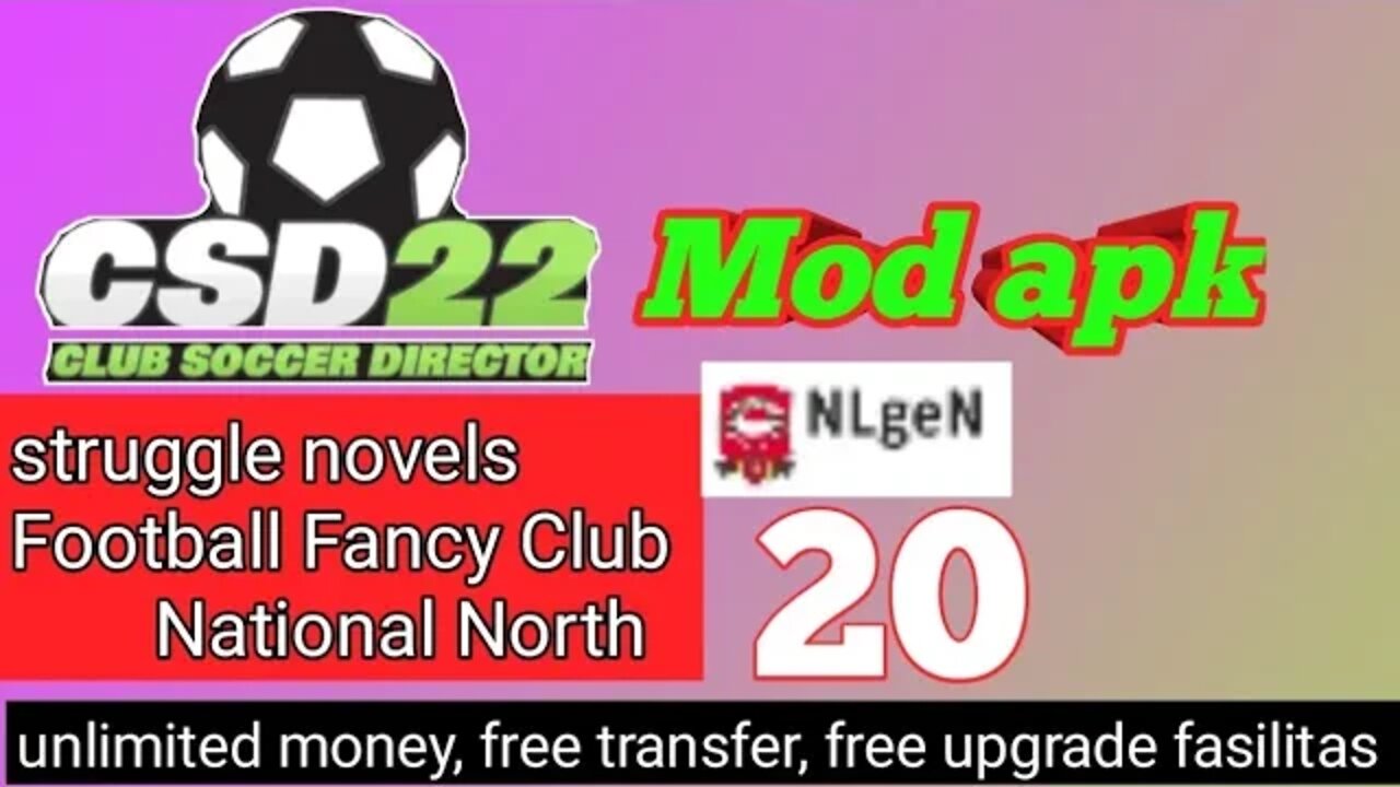 Club Soccer Director CSD22 Mod Apk | National North 20 Football Fancy Club vs Chester FC