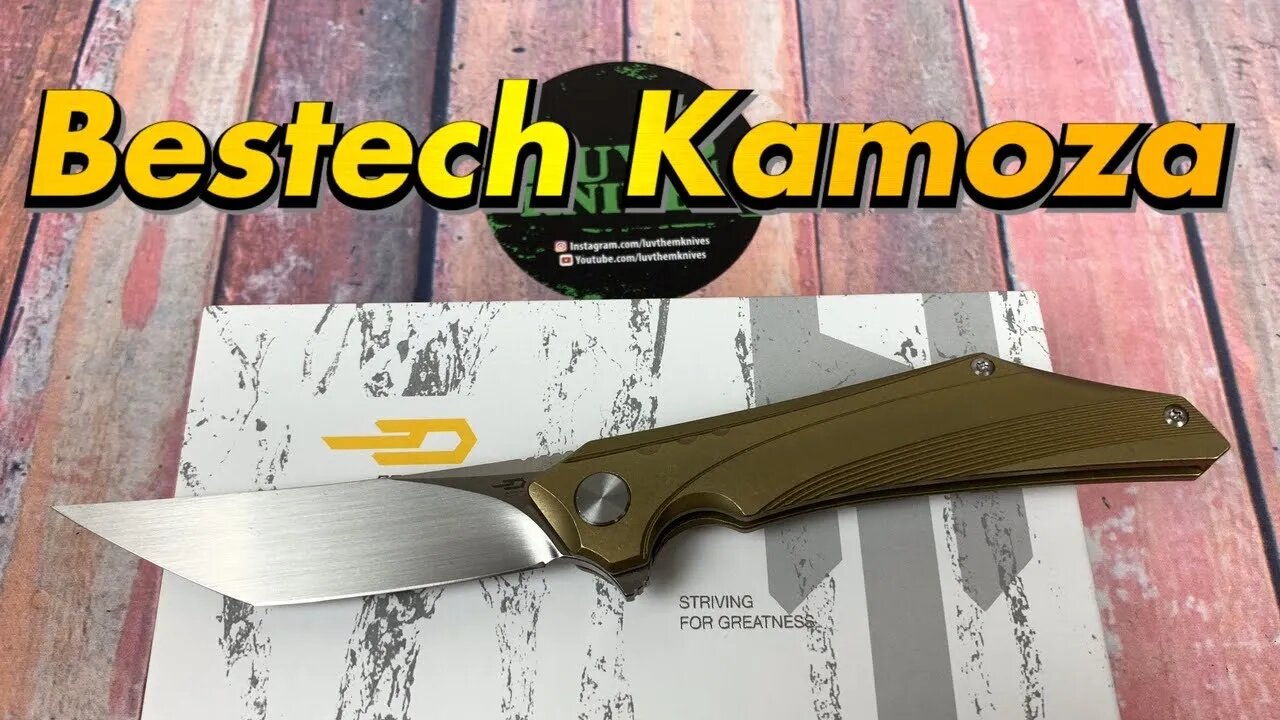 Bestech Kamoza / includes disassembly/ Kombou design Tanto Tempation !!