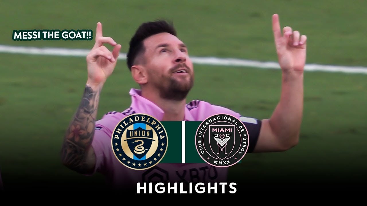 LIONEL MESSI BANGER VS PHILADELPHIA | Inter Miami vs Philadelphia union 4-1 | All Goals & Highlights