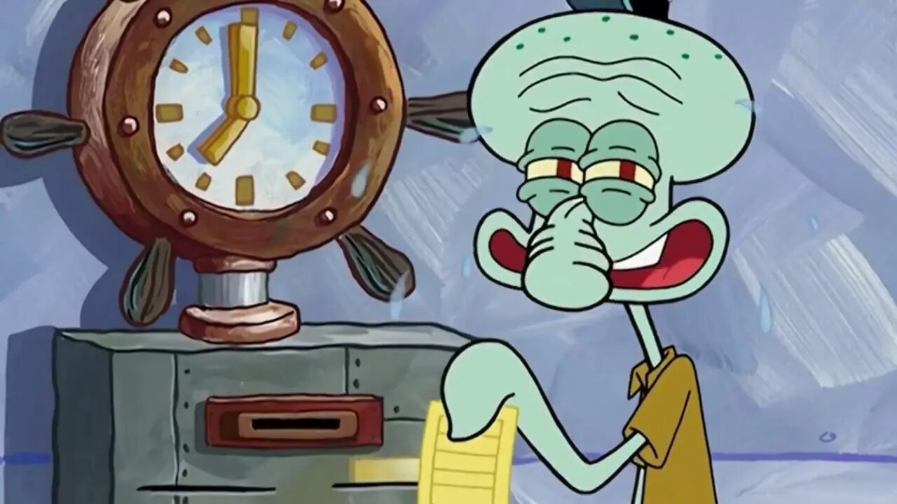 Squidward - On Time Percentage Meme