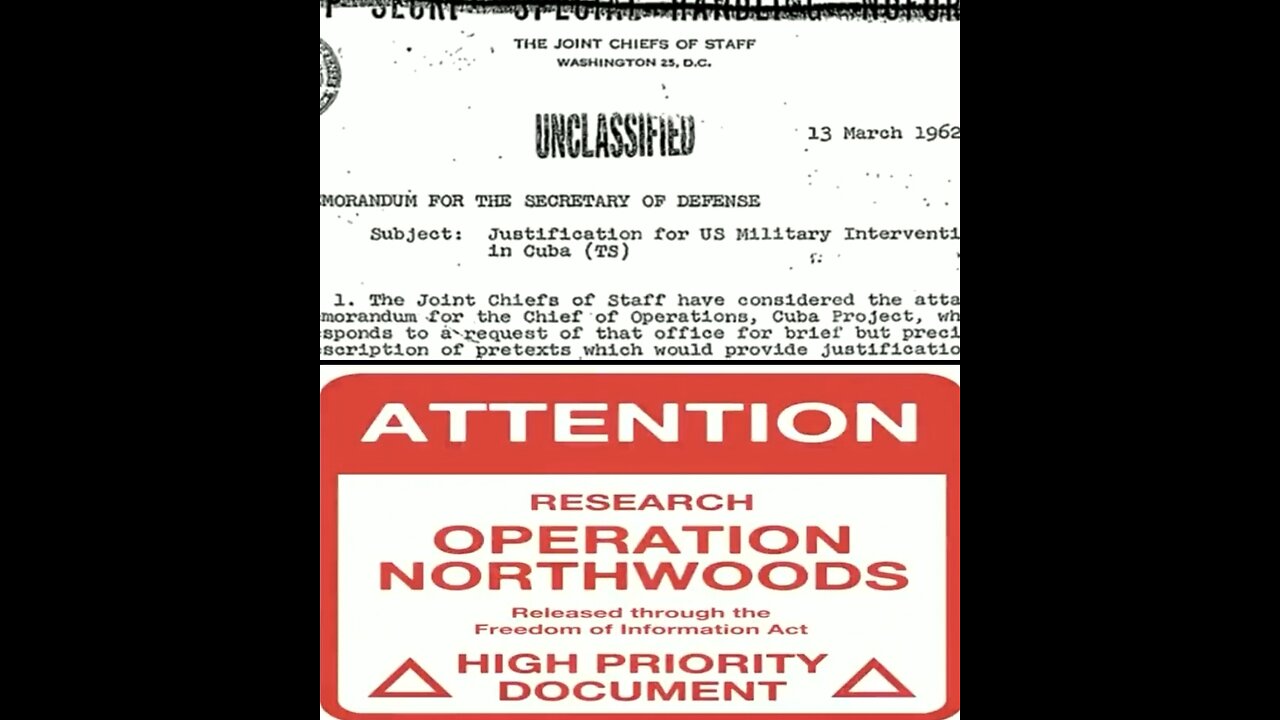 OPERATION NORTHWOODS FALSE FLAG - U.S TERRORISM IMPERIALISM FOR THE NWO